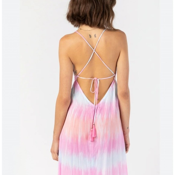 Tiare Hawaii Day Dream Maxi Dress in Cotton Candy size M/L - Picture 3 of 6